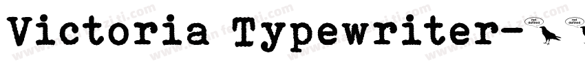 Victoria Typewriter字体转换